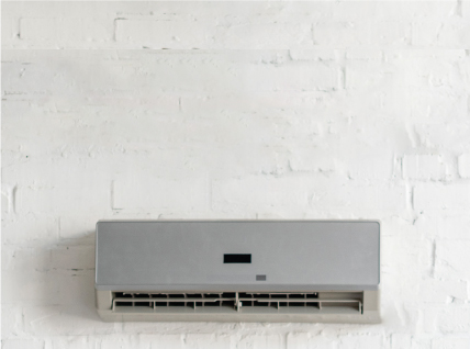 Tradecraft Brantford split air conditioner on a wall